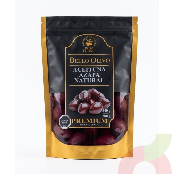Aceituna Azapa Natural Bello Olivo 340Gr - Aceituna Azapa Natural.JPG