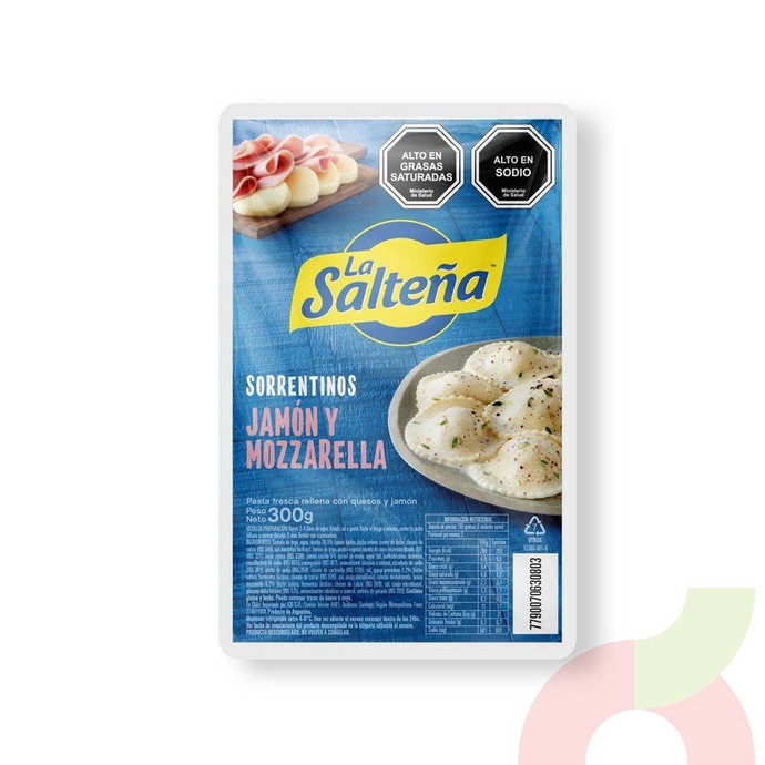 Sorrentinos Jamón y Mozzarella La Salteña 300Gr - 7790070630803.JPG