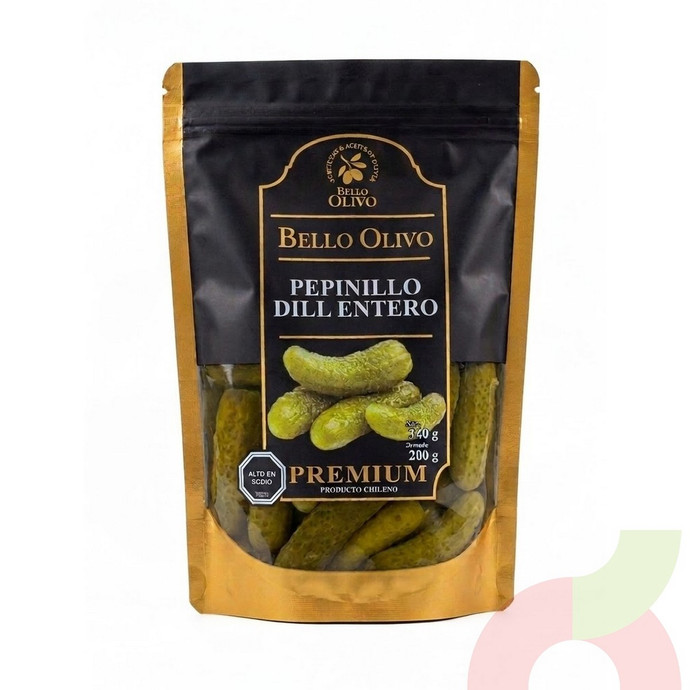 Pepinillo Dill Entero Bello Olivo 340Gr - Pepinillos Bello olivo.JPG