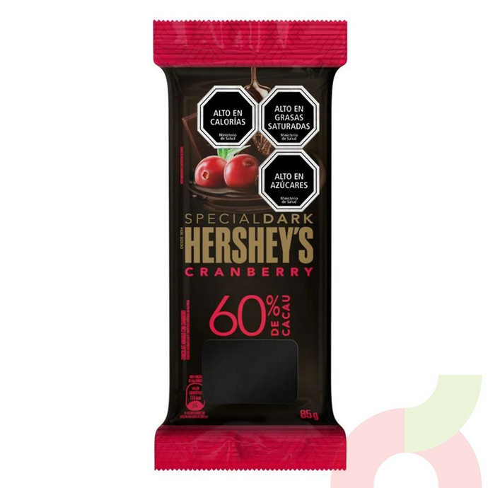 Chocolate Dark Cranberry 60% Cacao Hersheys 85Gr - Chocolate Dark Cranberry Hersheys 85Gr.JPG
