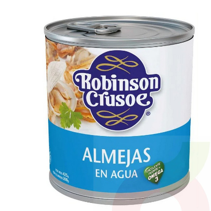Almeja al Natural Robinson Crusoe 425Gr  - Almeja natural.jpg