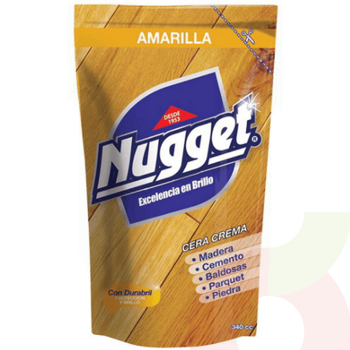 Cera Amarilla Nugget 340Ml  - Cera Nugget 340 Ml Amarilla