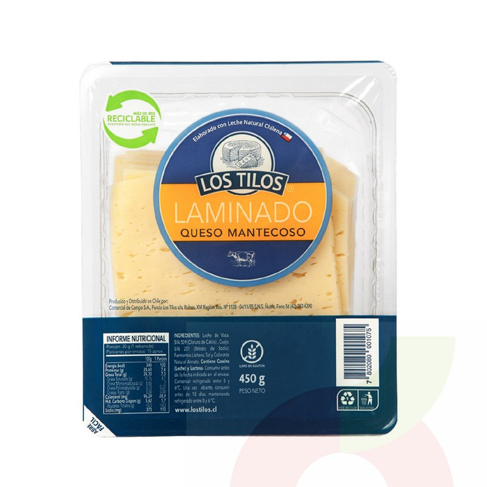 Queso Laminado Mantecoso Los Tilos 450Gr - 7802080001075.jpg