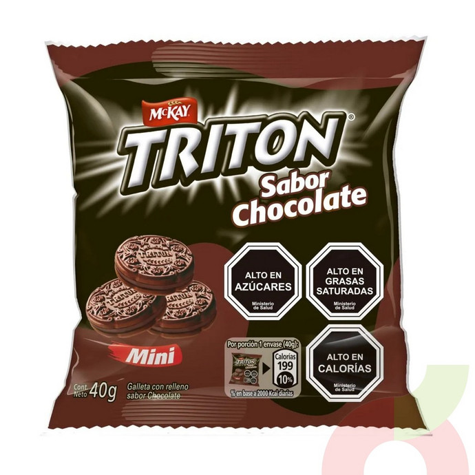Galletas Mini Triton Chocolate McKay 40Gr - Galletas Mini Triton Chocolate 40Gr.JPG