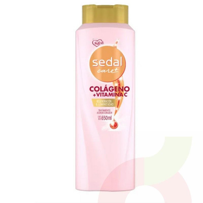 Acondicionador Colágeno y Vitamina C Regeneración y Luminosidad Sedal 650Ml - Acond. Colágeno Y Vitamina C-Sedal 650Ml