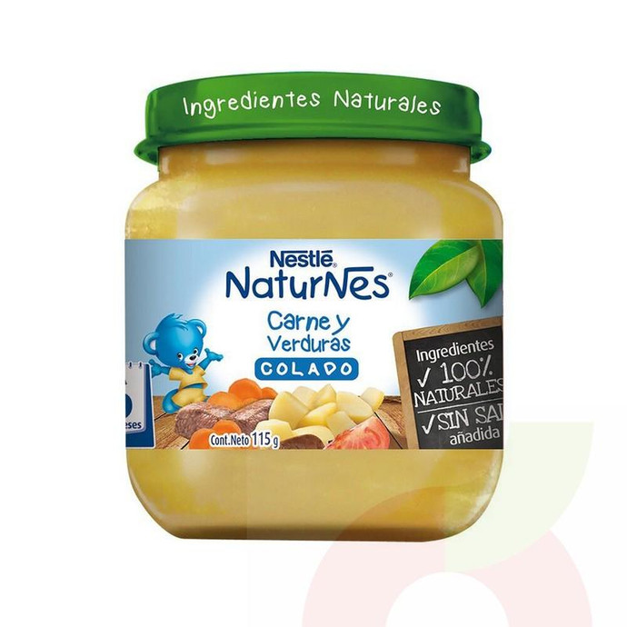 Colado Carne Con Verduras Nestlé 115Gr - Colado Carne Con Verduras Nestlé 115Gr