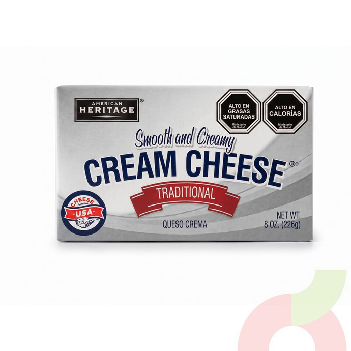 Queso Crema Tradicional American Heritage 226Gr - Queso Crema Tradicional American Heritage 226Gr.JPG
