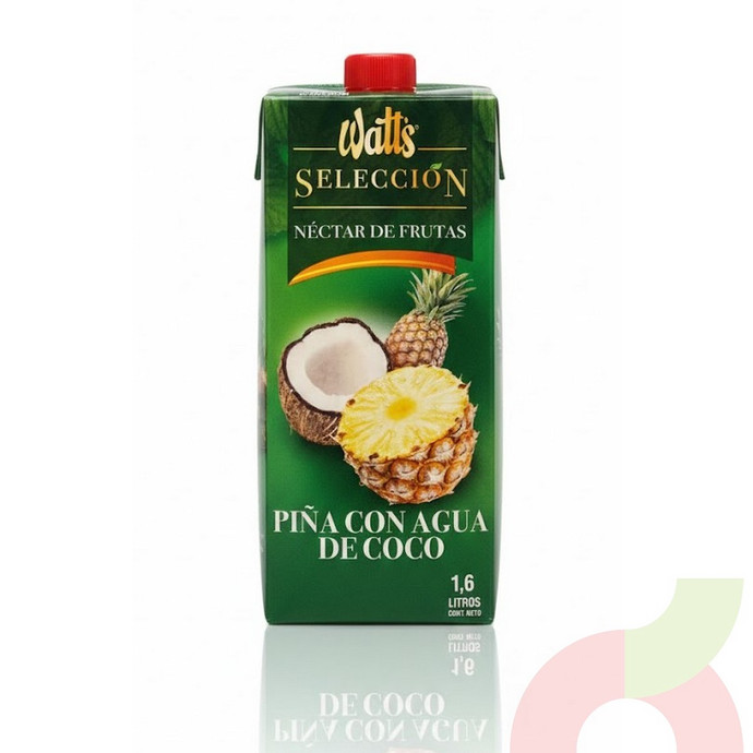 Néctar Piña con Agua de Coco Watts Selección 1.6Lt  - seleccion piña con agua de coco.JPG