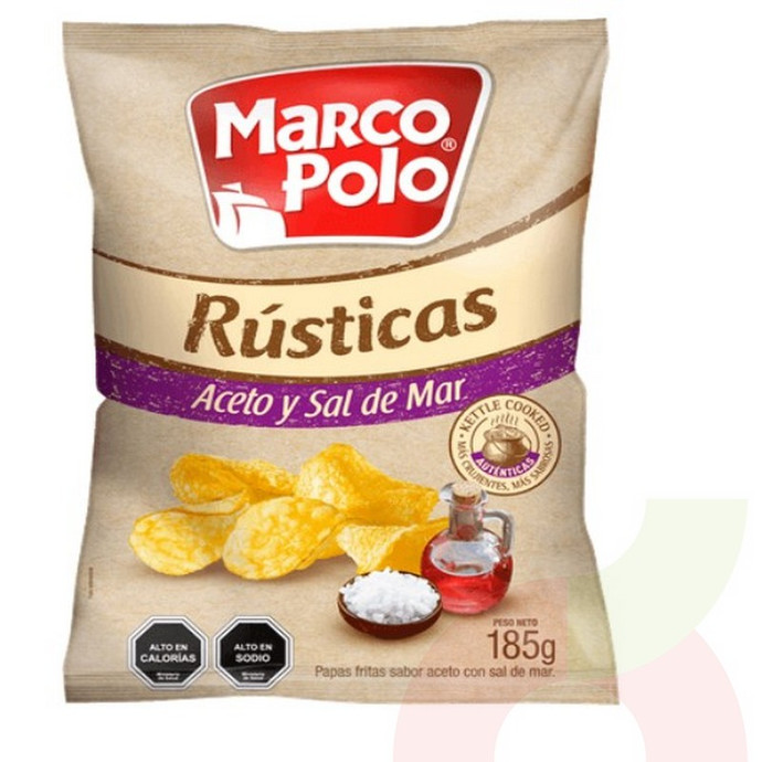 Papas Aceto Sal De Mar Marco Polo 185Gr - acet.JPG