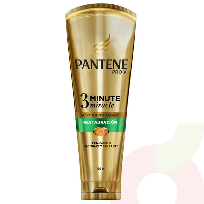 Acondicionador Restauración 3 Minute Miracle Pro Vitaminas Pantene 170Ml - Acondicionador Pro-V 3 Minutes Micelar Restauracion, Pantene