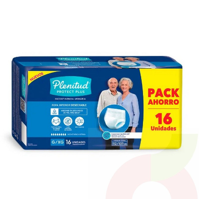 Ropa Interior Desechable  Protect Plus G/XG Plenitud 16 Unidades - ropa interior desechable plenitud.jpg