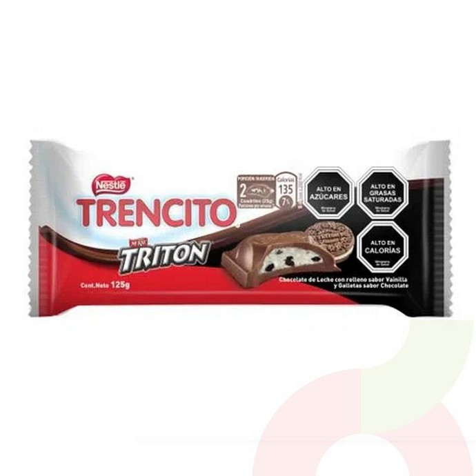 Chocolate Trencito relleno con Tritón Nestlé 125Gr - Chocolate Trencito 125Gr Triton