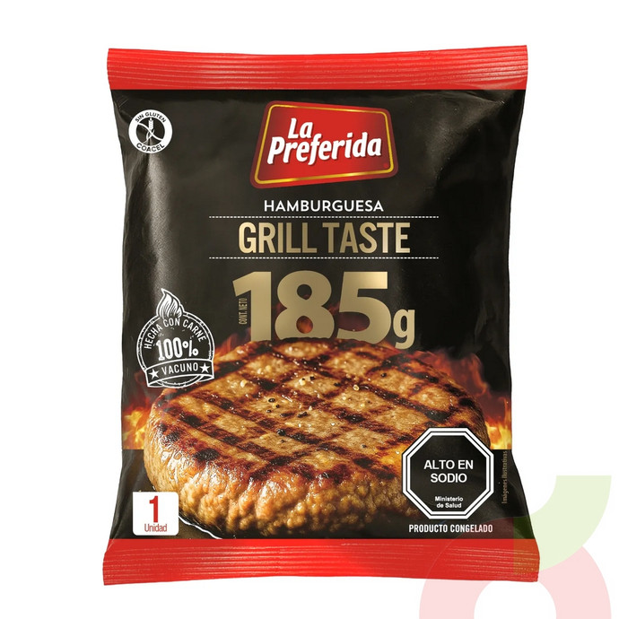 Hamburguesa Grill Taste La Preferida 185Gr - Hamburguesa Grill Taste La Preferida 185Gr.JPG