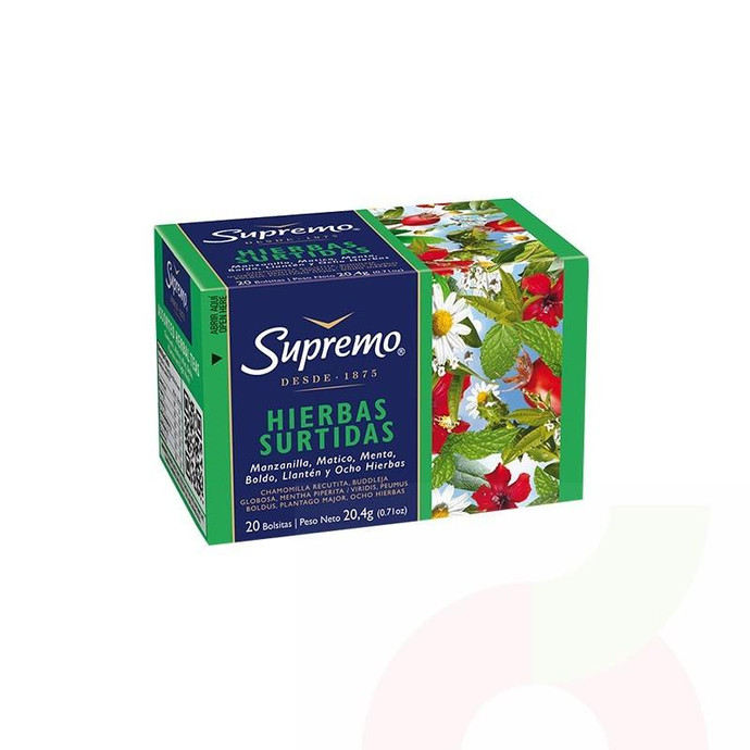 Hierbas Surtidas Supremo 20 Unidades 20Gr  - Hierbas Surtidas Supremo 20 Unid