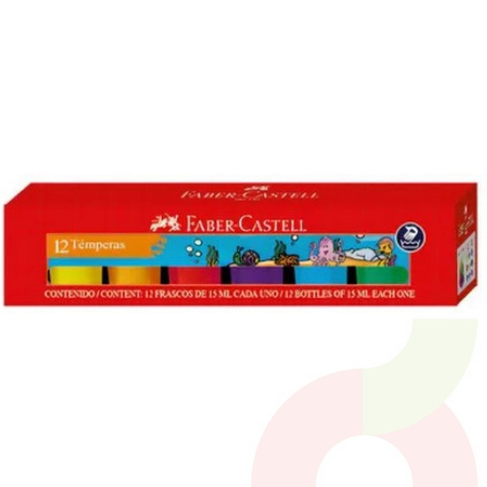 Tempera 12 Colores Faber Castell - tem.JPG