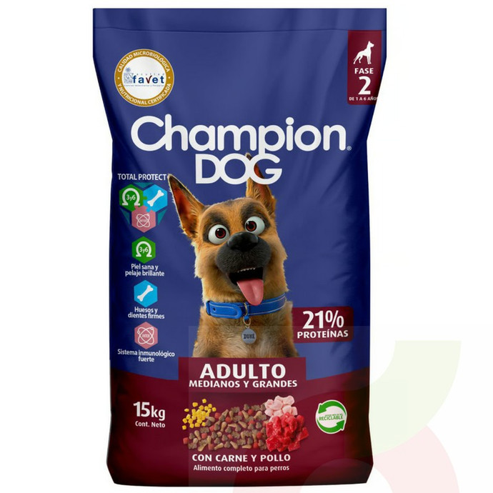 Alimento Mascota  Champion Dog 15Kg  - comida perro 15.jpg