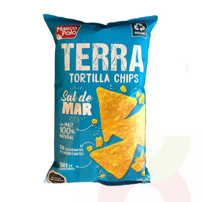 Tortillas Chips con Sal De Mar Marco Polo 180Gr - Tortillas Chips Con Sal De Mar-Marco Polo 180Gr