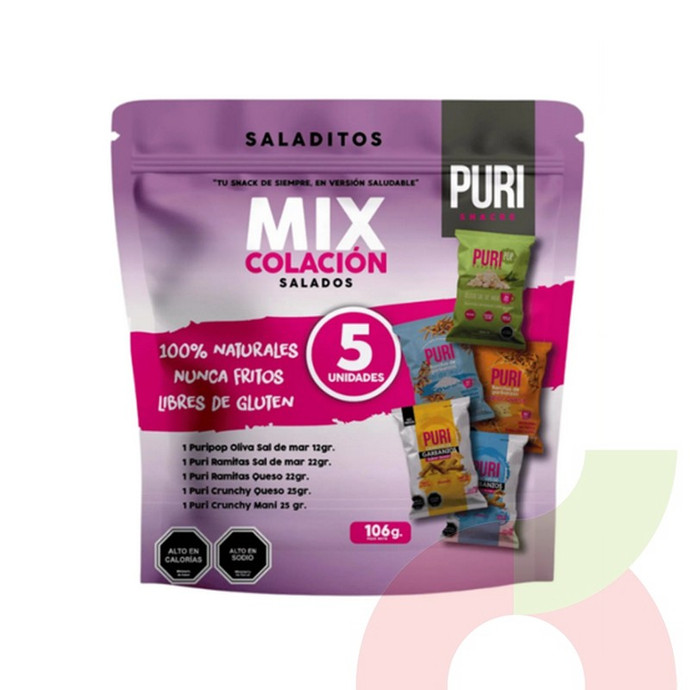 Snacks Mix Colación Salados Puri 106Gr - 7804660620959.JPG