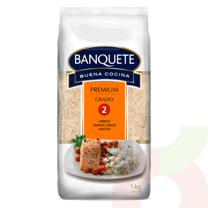 Arroz Pregraneado Grado 1 Banquete 1Kg - Arroz Pregraneado Grado 1 Banquete 1Kg