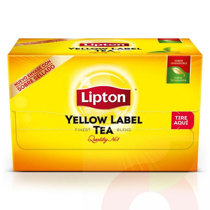 Te Negro Yellow Label Lipton 20 Unidades 40Gr  - Te Negro Yellow Label Lipton 20 Bolsitas