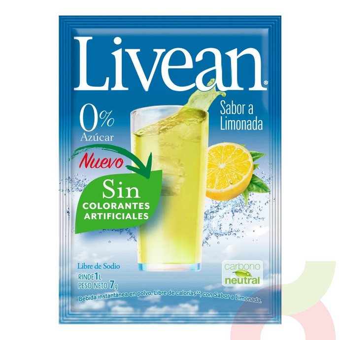 Jugo Instantáneo en Polvo Limonada Livean 7Gr - polvo limonada.JPG