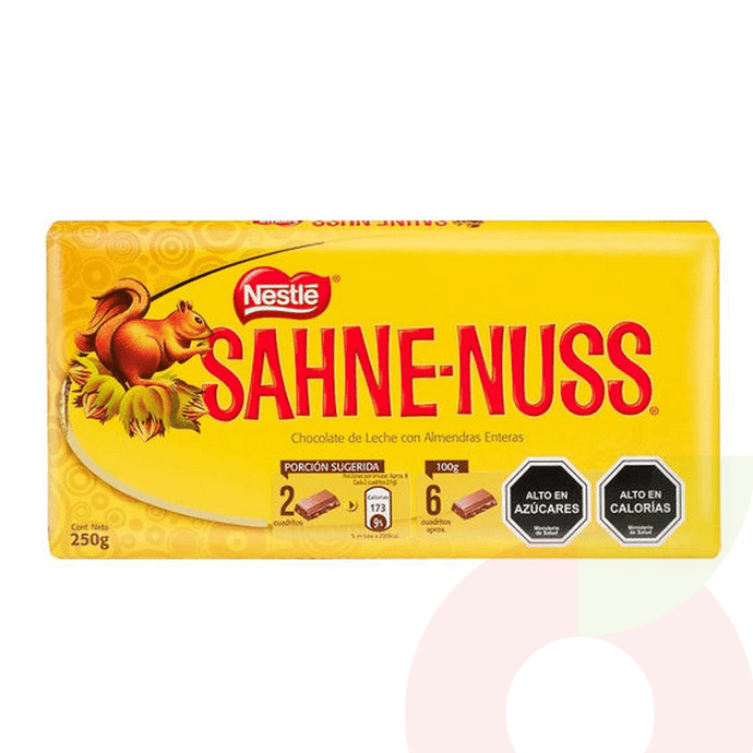 Chocolate Sahne Nuss Tradicional 250Gr - Chocolate Sahne Nuss 250Gr Tradicional