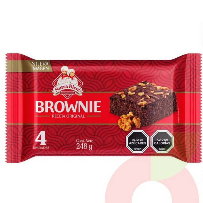 Brownie Receta Original Nutra Bien 248Gr 4 Unidades - 780352540743.JPG