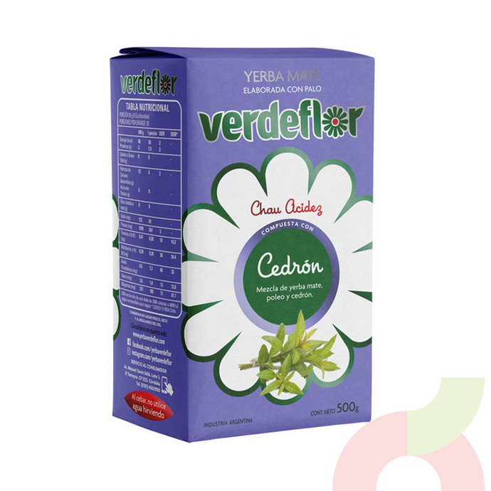 Yerba Mate Cedrón Verdeflor 500Gr  - YERBA CEDRON.JPG