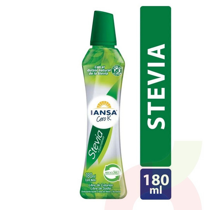 Endulzante Liquido 100% Stevia Cero K Iansa 180Ml - Iansa CERO K.jpg
