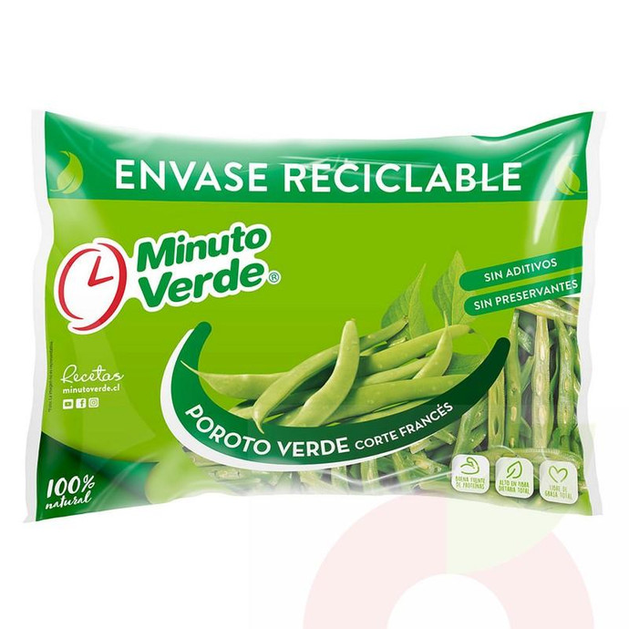 Congelado Poroto Verde Corte Francés Minuto Verde 350Gr - Congelado Poroto Corte Frances 350Gr M. Verde