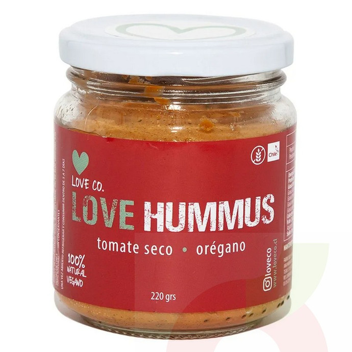 Love Hummus Tomate Seco Orégano 220Gr - Love hummus tomate .jpg
