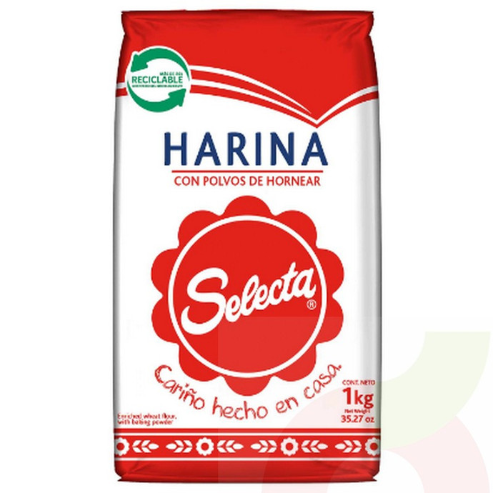 Harina Con Polvos de Hornear Selecta 1Kg - Harina selecta con polvos 1kg.jpg