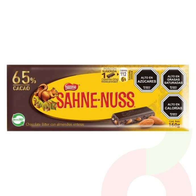 Chocolate Sahne Nuss Bitter 160Gr  - 8445290480538.JPG