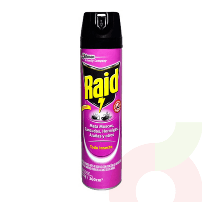 Insecticida Todo Insecto Raid 360cc - Insecticida Raid 360 Todo Insecto