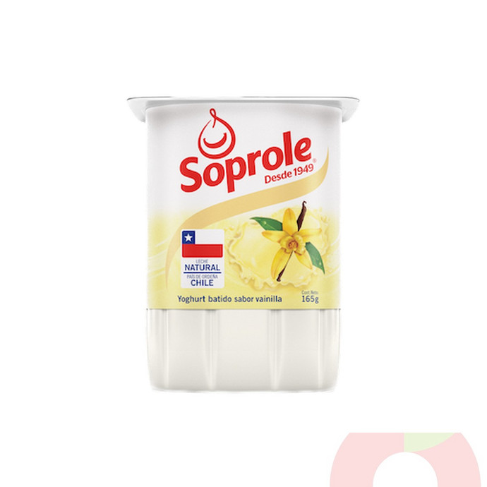 Yoghurt Batido Sabor Vainilla Soprole 165Gr - soprole vainilla 165 (2).JPG