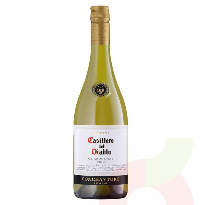 Vino Chardonnay Reserva Casillero del Diablo 750Cc - Vino Chardonny-Casillero Del Diablo 750Cc