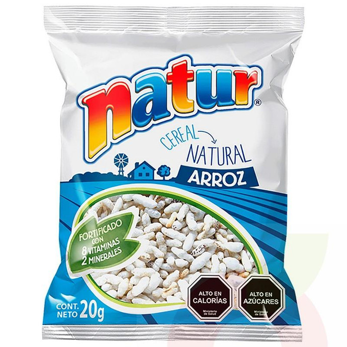 Cereal Arroz Individual Natur 20Gr - Cereal Natur De Arroz Indivicual 20 Gr