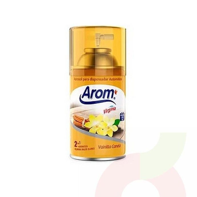 Aromatizante en Aerosol Vainilla Canela Arom 250Ml - Aromatizante Refill Vainilla/Canela-Arom 250Ml