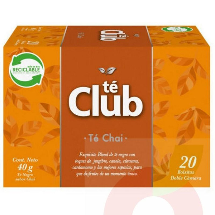 Té Club Chai Té Club 20 Unidades 40Gr - Te Club Chai 20Bls