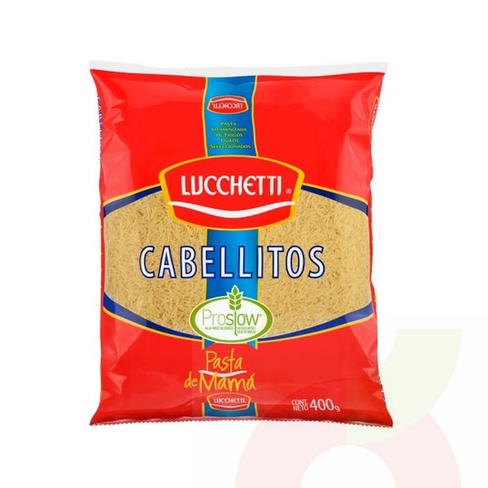 Pasta Cabellitos Cortos Lucchetti 400Gr - Pasta Cabellitos Cortos-Lucchetti 400Gr