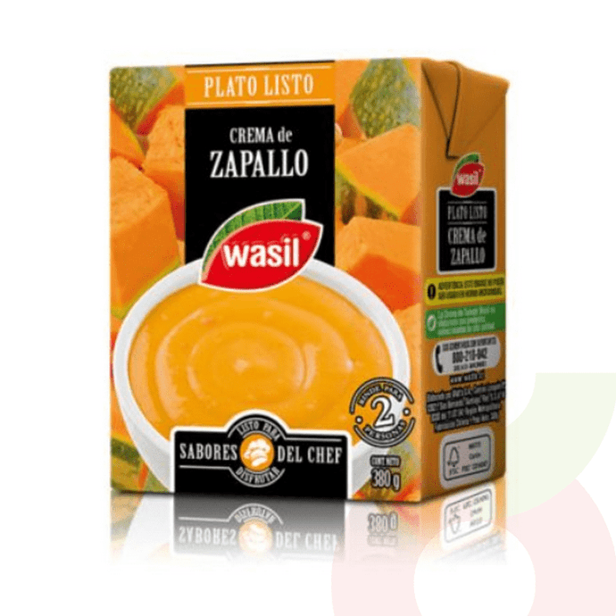 Crema Zapallo Tetra Pack Wasil 380Gr - Crema Wasil 380 Gr Zapallo