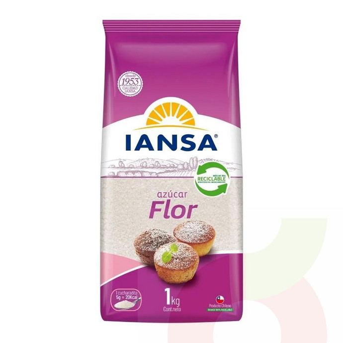 Azúcar Flor Iansa 1Kg   - azucar flor 1kg.jpg