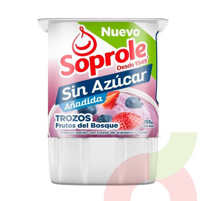 Yogurt Frutos del Bosque Sin Azúcar Soprole 155gr - 7802900004040.JPG