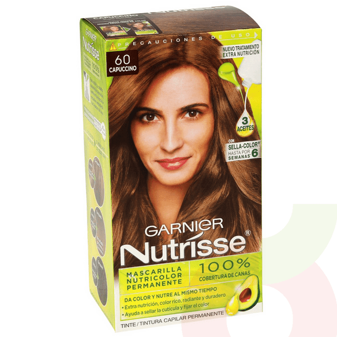 Tintura Pelo Nutrisse 60 Cappuccino Garnier - Ganier Nutrisse 60 Cappuccino