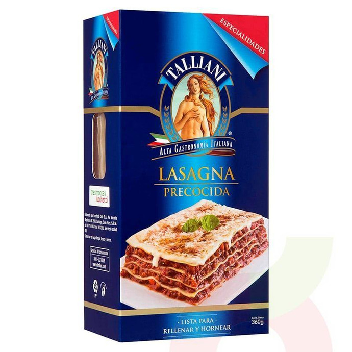 Lasaña Precocida Talliani 360Gr - Lasaña Precocida Talliani 360Gr