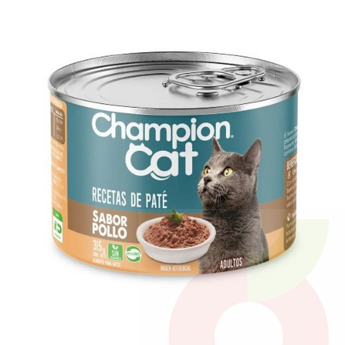  Lata Pate Pollo Champion Cat 315Gr  - champion cat recetas pate pollo.jpg
