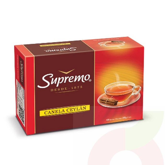 Te Supremo Aroma Ceylan 100 Unidades 200Gr - té ceylan canela .jpg