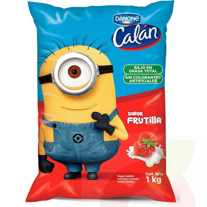 Yoghurt Batido Frutilla Calan 1Kg - Yogurt Batido Frutilla-Calan 1Kg