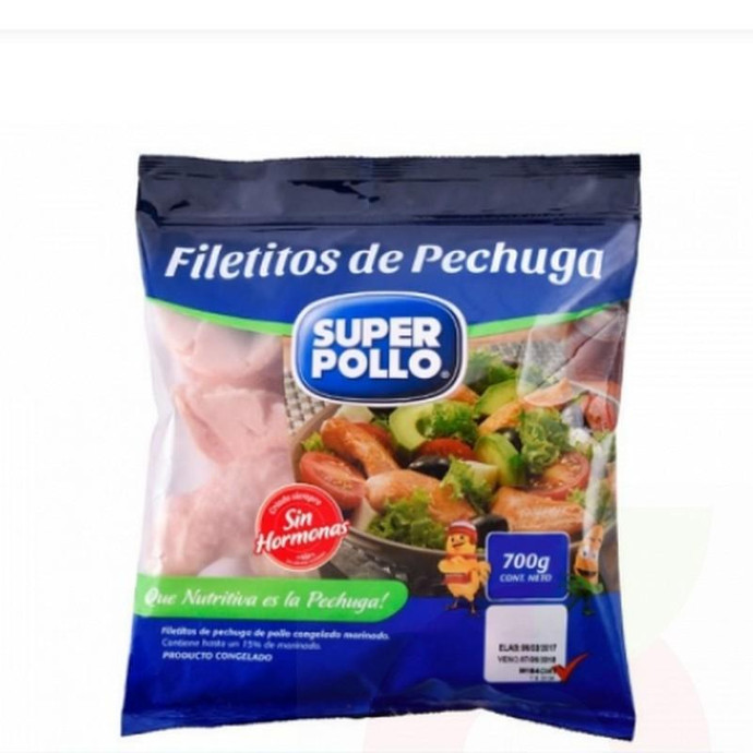Filetitos de Pechuga Super Pollo 700Gr - Filete Pechuga Pollo-Super Pollo 700Gr