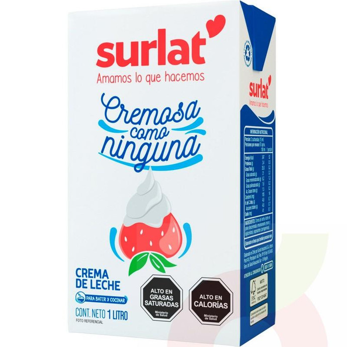 Crema De Leche Surlat 1L - Crema De Leche Surlat 1L